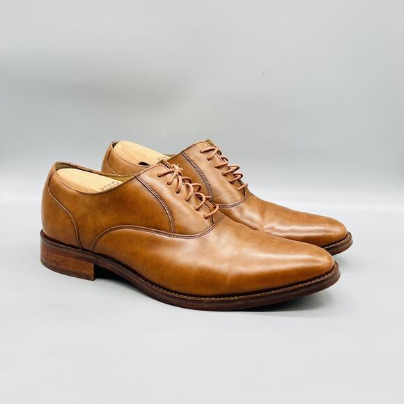 Cole Haan Shoes Mens 11 Brown Leather Derby Oxford Dress Almond Toe Lace Up main image 11
